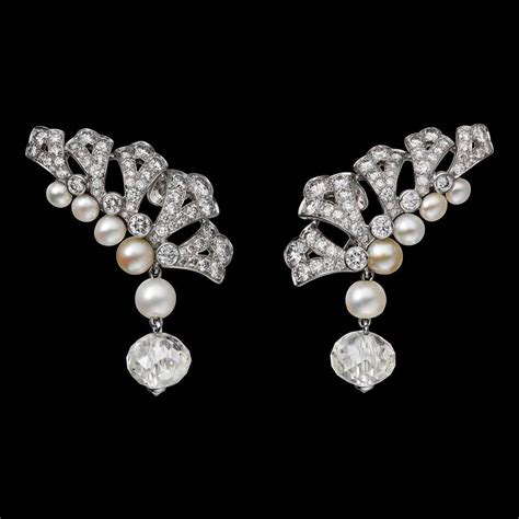 cartier chain earrings|cartier solitaire earrings.